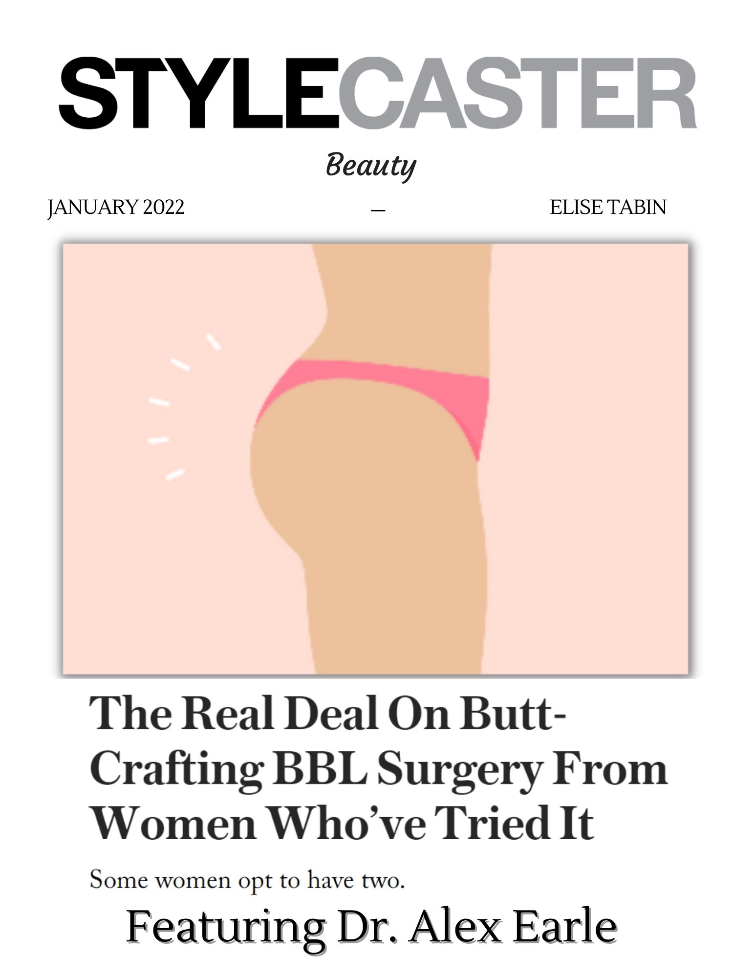 Style Caster Beauty - The Real Deal on Butt - Elaboración de cirugía BBL
